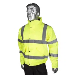 RS PRO S Size Polyester Yellow Men Hi Vis Bomber Jacket Model No 9185942-image-36