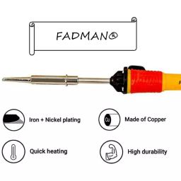 Fadman Basic Complete 15 In 1 Soldering Iron Kit Copper, Iron & Nickle Corded 25 W with Cutter, Tester, Solder Wire image 5