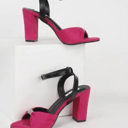 Elle Women's Fuchsia Ankle Strap Sandals-picture-37