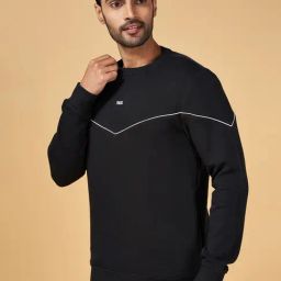 Byford by Pantaloons Black Slim Fit Sweatshirt-12