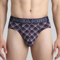 Jack & Jones Navy Blazer Regular Fit Checks Briefs-picture-37