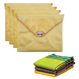 Kuber Industries Gold-Toned Set of 4 Regular Multi-Utility Organisers-43