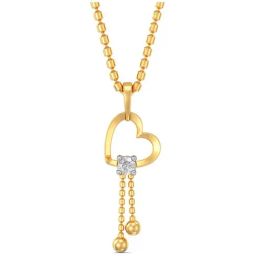 Joyalukkas 22k Frail Heart Gold Chain Pendant-image-78