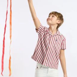 U.S. Polo Assn. Boys Red Half Sleeves Shirt-image-41