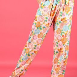 V-Mart Floral Printed Regular Fit Mid Rise Trousers-picture-18