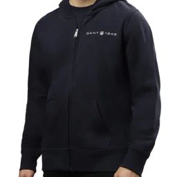 GANT Solid Hooded Regular Fit Sweatshirt-image-53