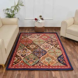 Presto Multicolor Polyester Traditional Carpet-image-12