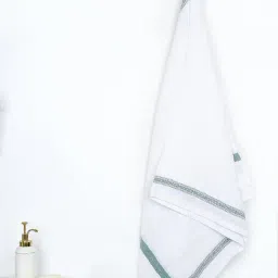 Thirsty Towel Green Cotton Stripes Bath Towel-image-48