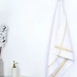 Thirsty Towel Yellow Cotton Stripes Bath Towel-picture-8