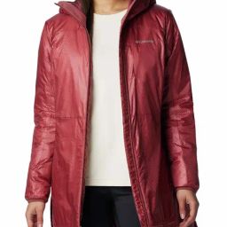 Columbia Red Hooded Casual Jacket-picture-43