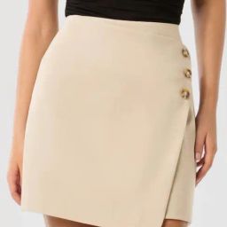 Lettie Wrap Mini Skirt-image-52