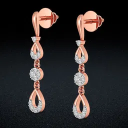 Joyalukkas Women 18KT Gold Brilliance Sparkling Stars Diamond Earrings -2.83 g-picture-19