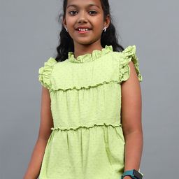 UNDER FOURTEEN ONLY Flutter Sleeve Cotton Tiered Top-picture-22