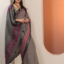 Libas Leheriya Zari Saree image 5