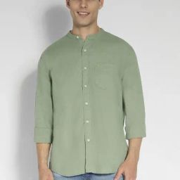 American Eagle Green Regular Fit Shirt-image-15