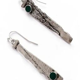 Sohi Silver Plated Designer Stone Drop Earrings-image-61