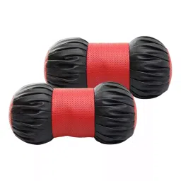 Auto Pearl Black & Red Velvet Car Cushion for Mitsubishi Pajero, BR230-45