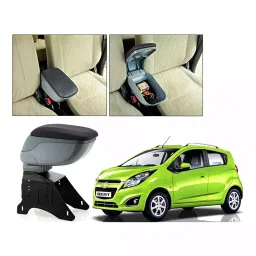 Auto Pearl Grey Leatherette Car Armrest Console Box for Eon, BARM174-image-71