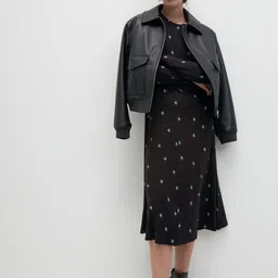 Marks & Spencer Polka Dot Print A-Line Dress-54