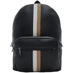 Call It Spring Black Striped Backpack-image-54