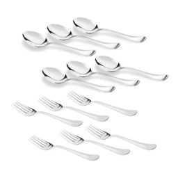 Sumeet Silver Stainless Steel Spoon Set-34