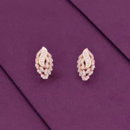 Kai Jewel Sterling Silver Designer Teardrops Rose Gold Earrings-image-38