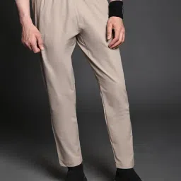 Dida Beige Polyster Regular Fit Solid Trackpant-image-52