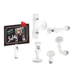 AS ONE Magnet Mini Clip Mini Clip 3 Steps Tpye H9.6 cm Resin, 61-203-2-4 (Set of 10 pcs)-32