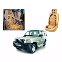 Auto Pearl Beige & Black Velvet Car Cushion for Daewoo Matiz, BB57 (Pack of 2)-image-82