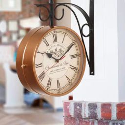 CHRONIKLE Copper Rose Gold Iron Wall Clock-image-37