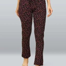 Lyra Black & Red Printed Pyjamas-8
