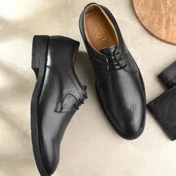 Clog London Men's Black Derby Shoes-image-27