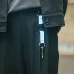 DailyObjects Grey & Black Flint Keychain image 2
