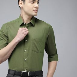 Arrow Manhattan Slim Fit Opaque Pure Cotton Formal Shirt-picture-39