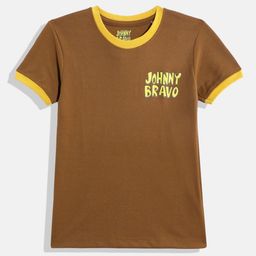 Eteenz Boys Johnny Bravo Cotton T-shirt-image-10