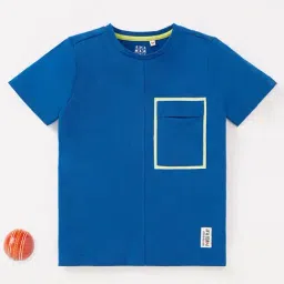 Ed-a-Mamma Kids Royal Blue Solid T-Shirt-picture-26