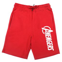 Marvel By Wear Your Mind Graphic Print Detailing Shorts - Red-image-45