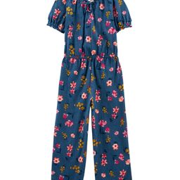 Carter's Floral Print Jumpsuit - Navy Blue-image-31