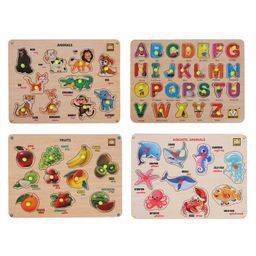 MINDMAKER Wooden Puzzle with Knobs - Multicolour-6