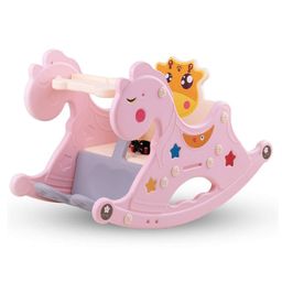 Baybee Horse Rocking Chair - Pink-28