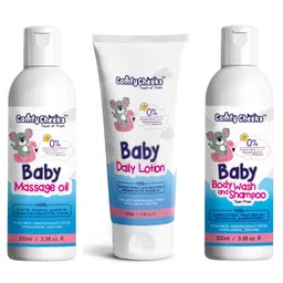 Comfy Cheeks Organic Baby Care Combo of Baby Daily Lotion | Baby Massage Oil | Tear Free Baby Body Wash And Shampoo Perfect For Baby| Age 0 to 10 yrs 100ML each (Combo of 3 Products)-picture-15