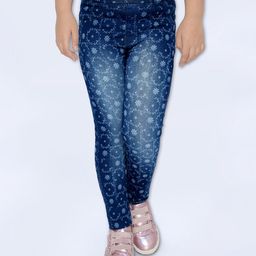 Naughty Ninos Cotton Floral Printed Mild Washed Jeans - Dark Blue-image-65