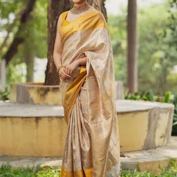 Marziyaa Woven Design Zari  Banarasi Saree-picture-30