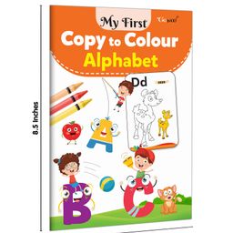 gowoo My First Copy to Colour - Alphabet, Numbers, Colours, Fruits, Shapes and My First Book of ABC, Numbers, Shapes & Colours and Fruits : Children colouring book, Copy to colour book| Pack of 9 Books image 2