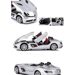 Magicwand 1:32 Scale Die-Cast Metal M.E.R.C.E.D.E.S SLR Car with Openable Doors,Pull Back Action,Blinking Lights Pack of 1 Random Color image 2