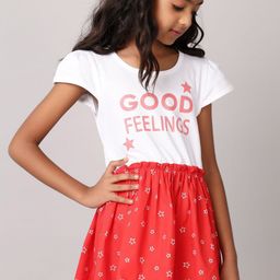 V-Mart Girl Print Fit & Flare Dress-picture-32