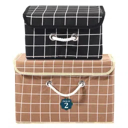 Kuber Industries Brown Set of 2 Reusable Drawer Organiser Organisers-22