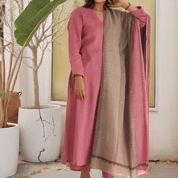 DIVASTRI Women Regular Kurta with Palazzos & With Dupatta-picture-7
