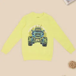 Pantaloons Junior Boys Printed Round Neck Pullover Cotton Sweatshirt-picture-25