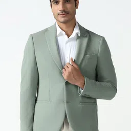 Blackberrys Notched Lapel Striped Long Sleeve Single Breasted Blazer-image-68